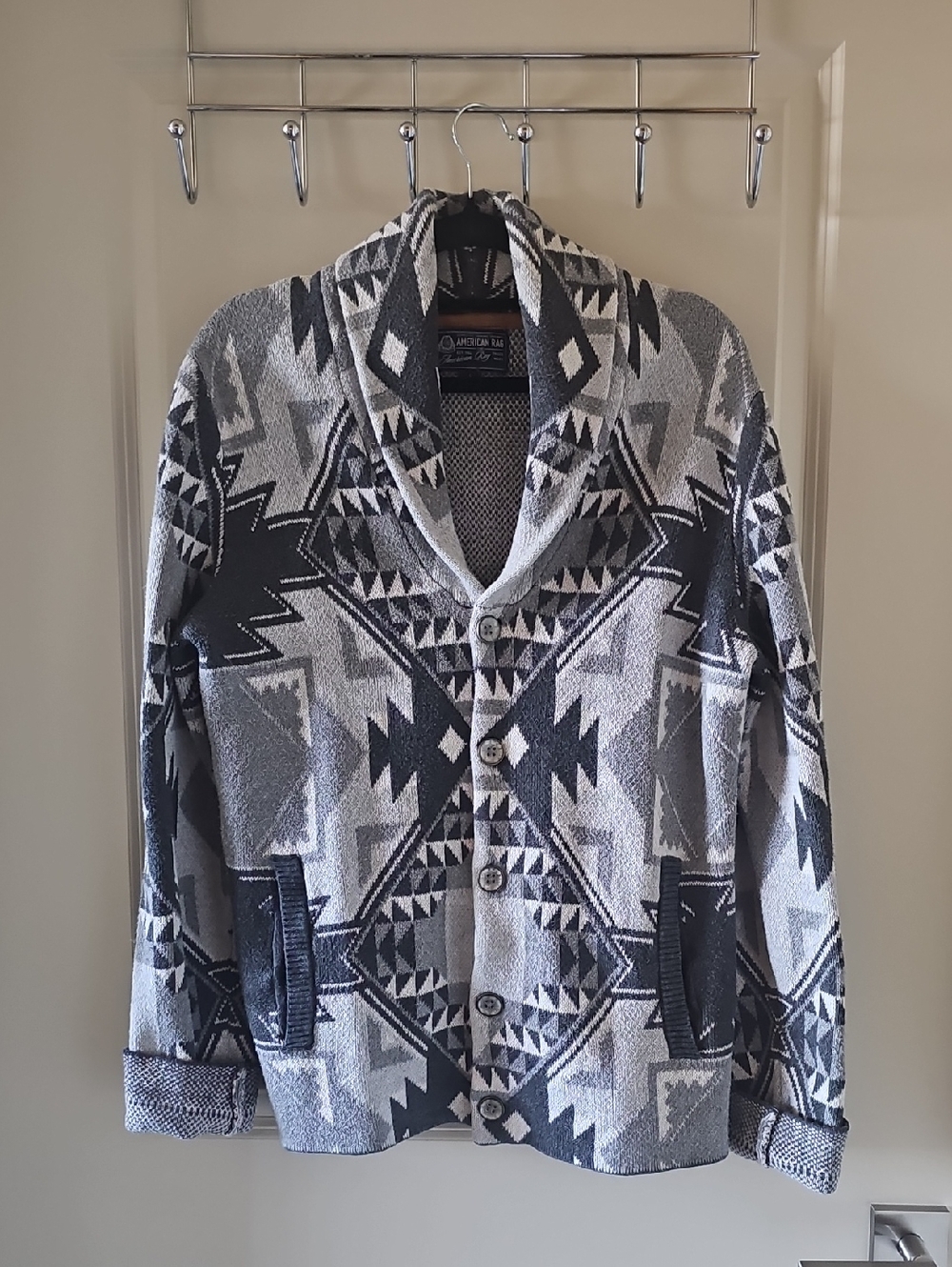 American Rag Southwestern Shawl-Collar Jacket
